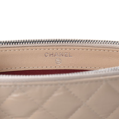 Chanel Aged Calfskin Quilted Small Gabrielle Clutch With Chain Beige Black 7 of 10