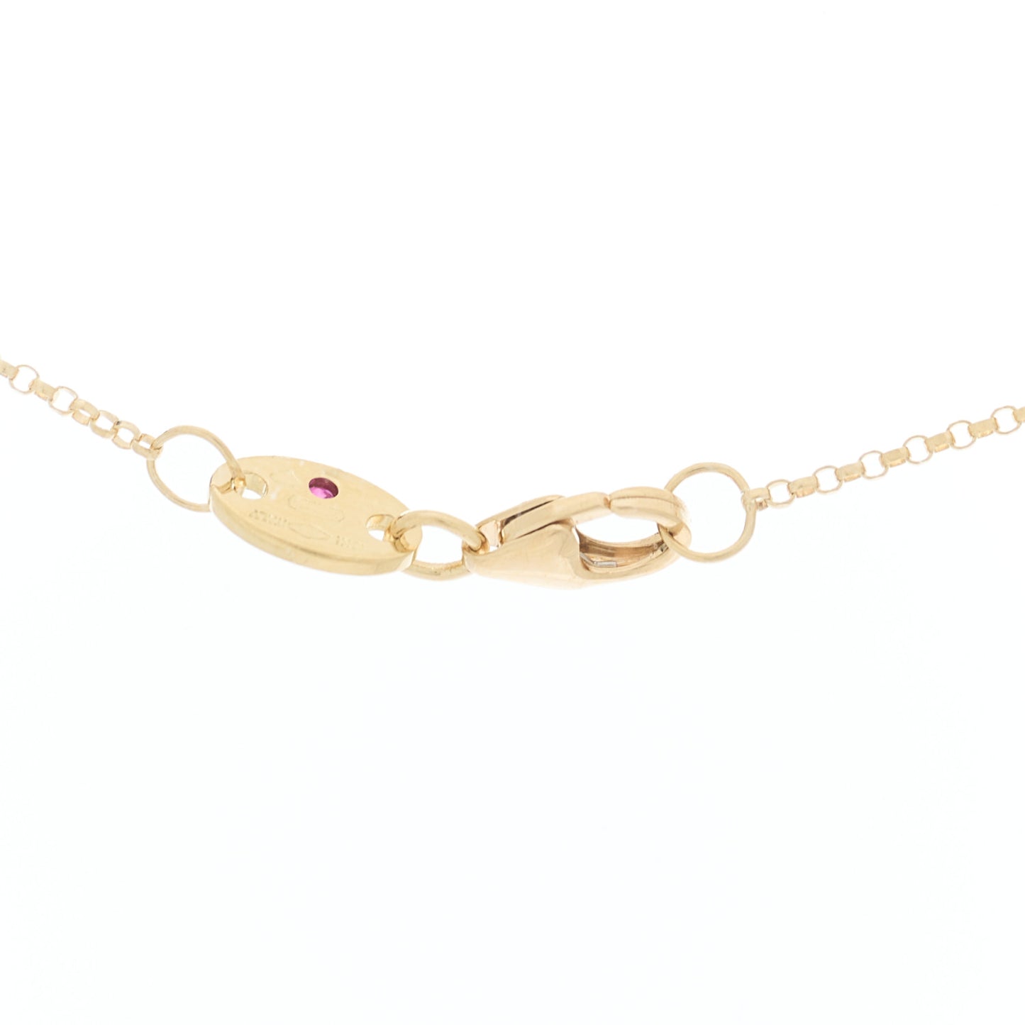 18K Yellow Gold Diamond Princess Butterfly Pendant Necklace