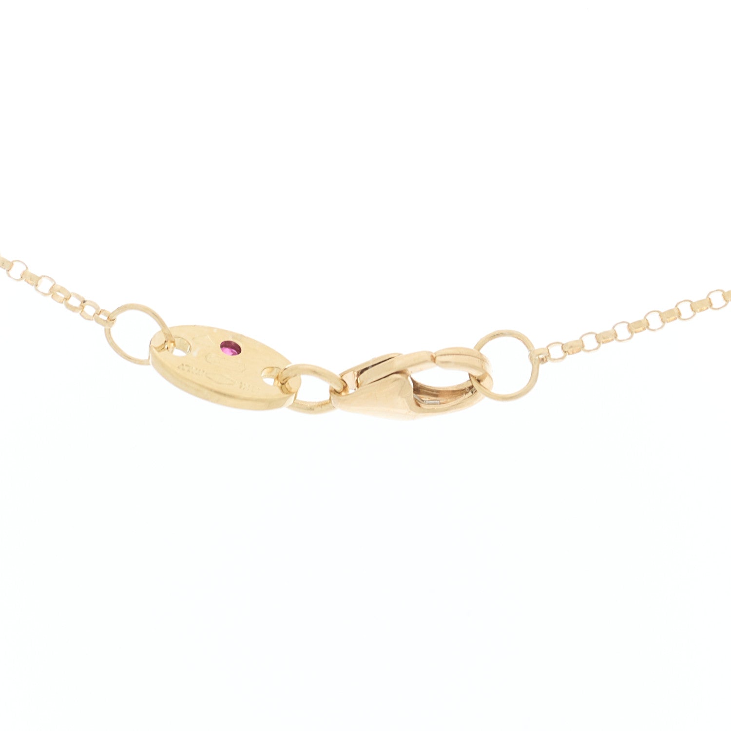 Roberto Coin 18K Yellow Gold Diamond Princess Butterfly Pendant Necklace 5 of 6