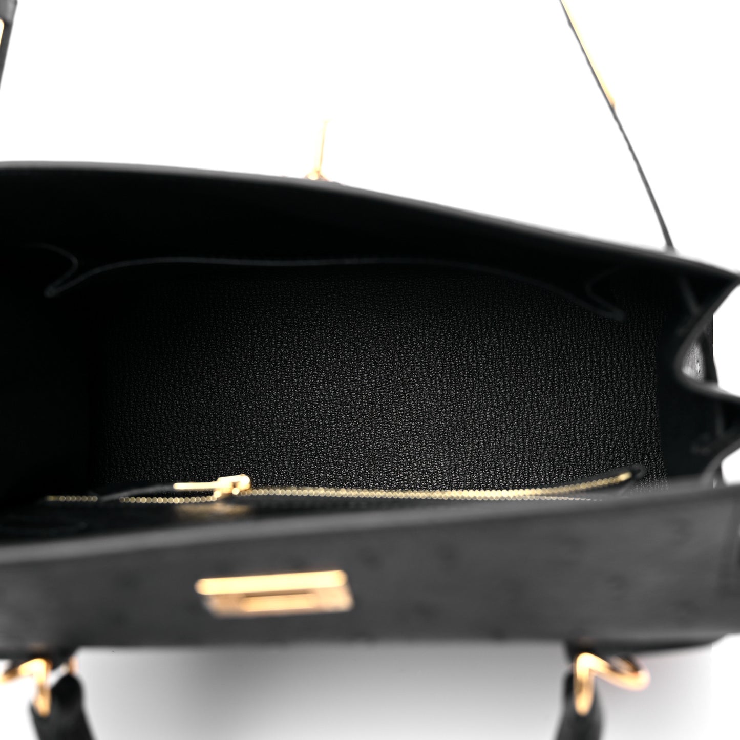 Ostrich Kelly Sellier 25 Black