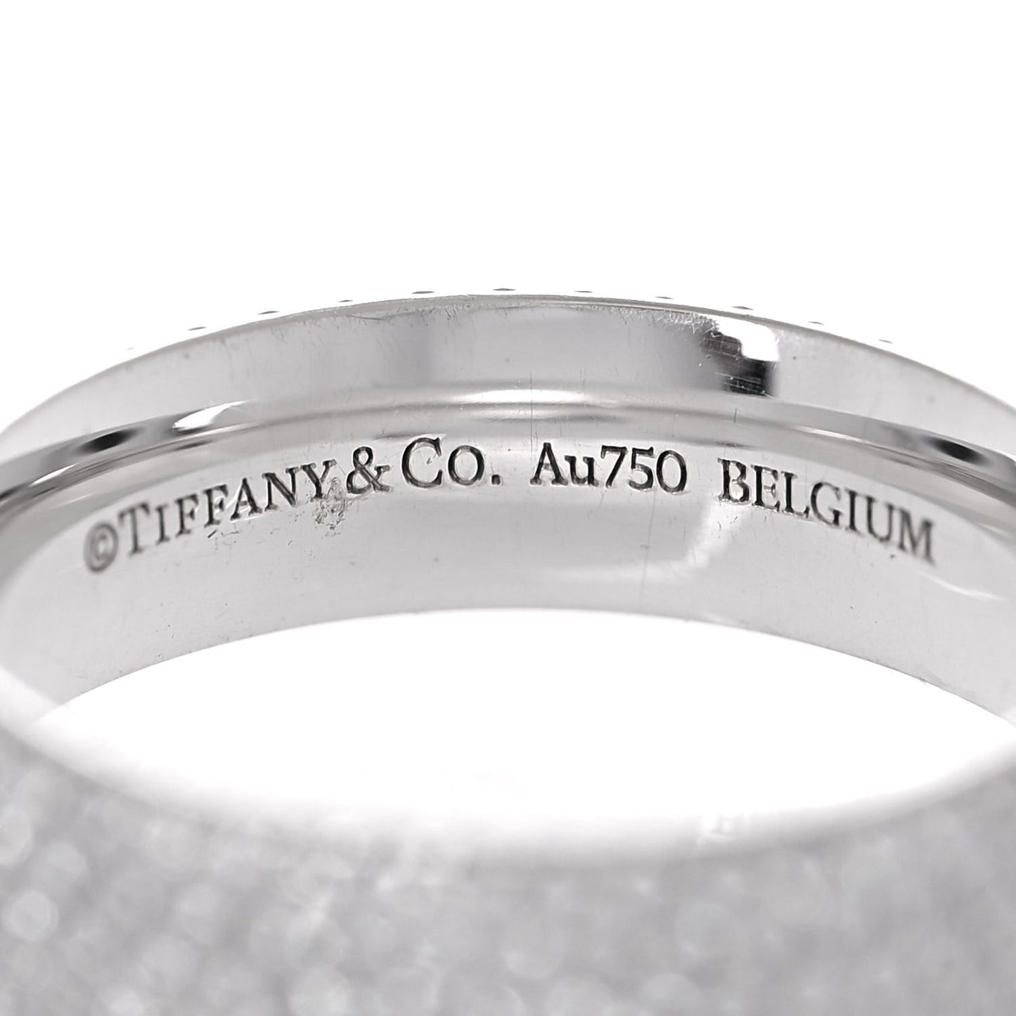18K White Gold Diamond Metro Five-Row Ring 50 5.5