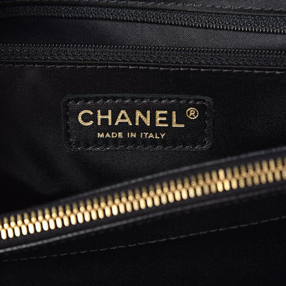 Chanel Caviar Quilted XL Grand Shopping Tote GST Black 6 of 10