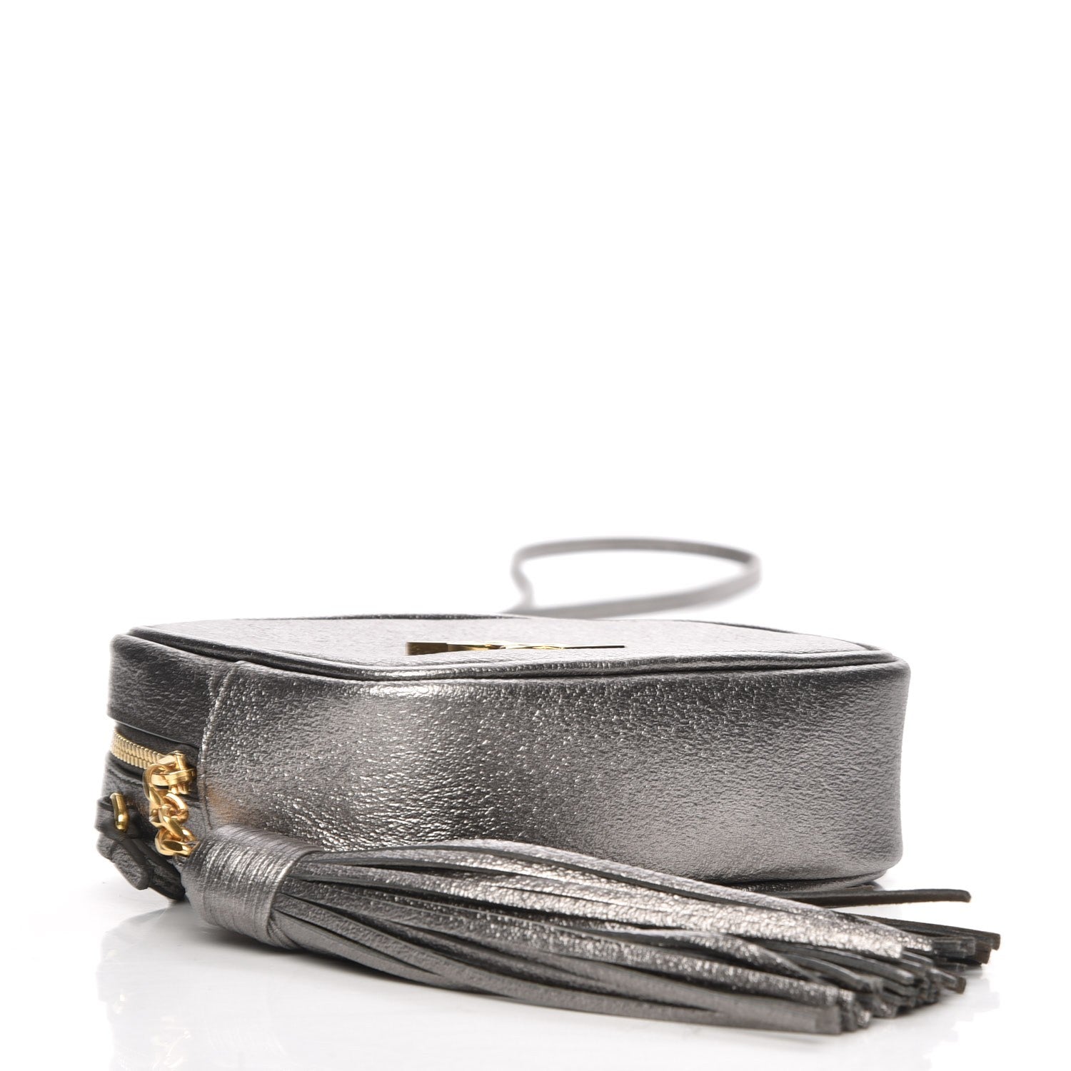 Saint Laurent Metallic Calfskin Monogram Blogger Bag Lapis Nero 4 of 7