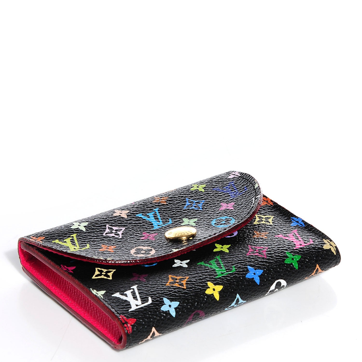 Louis Vuitton Monogram Multicolor Business Card Holder Black Grenade 3 of 6