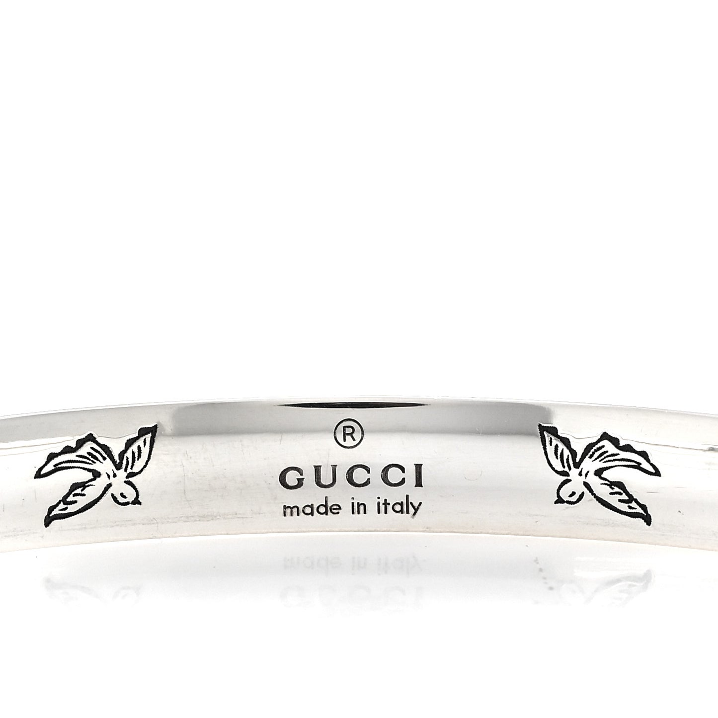 Sterling Silver Narrow Blind for Love Cuff Bracelet