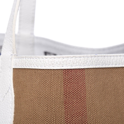 Burberry Coated Canvas Medium Reversible Doodle Tote White 14 of 17