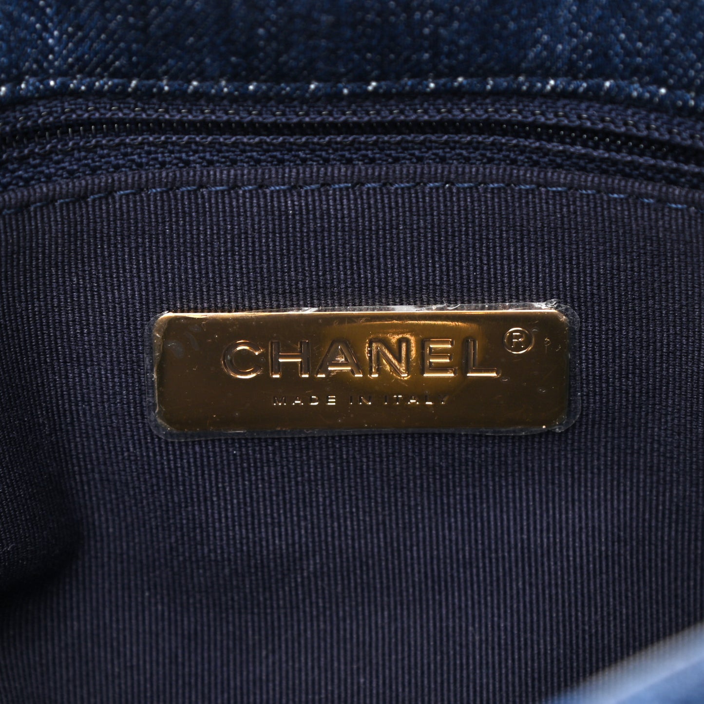 Denim Quilted Medium Chanel 19 Flap Blue