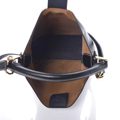 Loewe Calfskin V Bucket Bag Midnight Blue Black 7 of 9