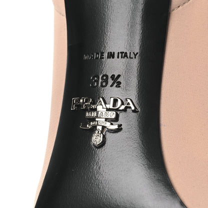 Prada Tessuto Tech Pumps 38.5 Nudo 7 of 8