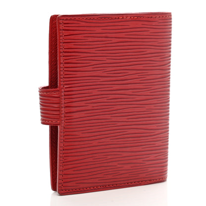Louis Vuitton Epi Mini Agenda Cover Castillan Red 3 of 9
