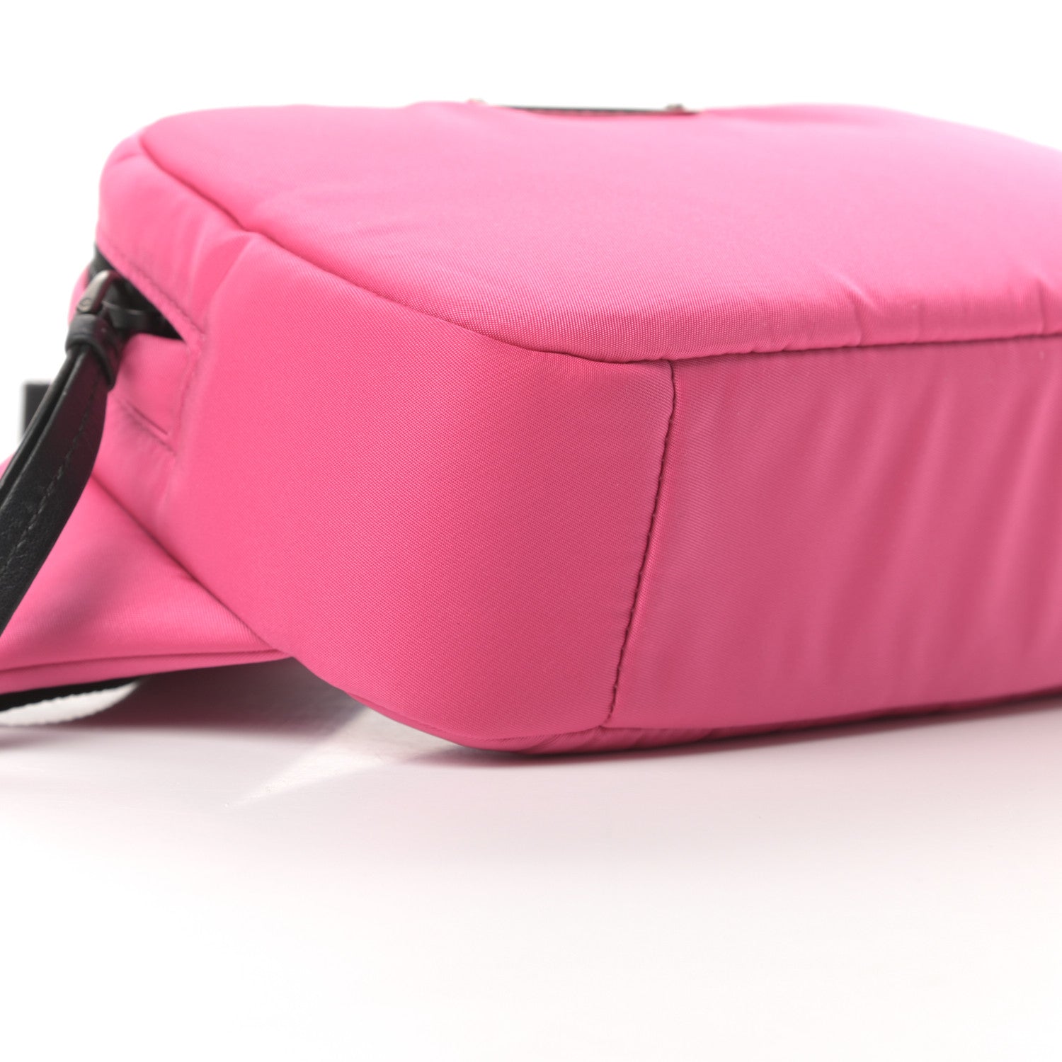 Prada Tessuto Nylon Soft Padded Belt Bag Fuxia 10 of 12