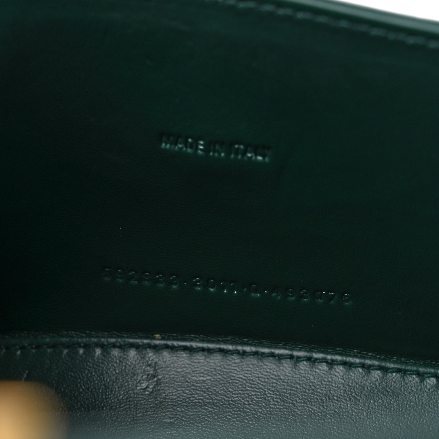 Shiny Calfskin Crocodile Embossed Hourglass Top Handle Bag XS Forest Green