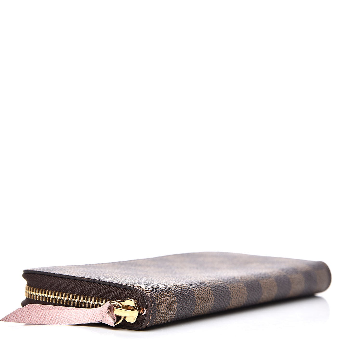 Damier Ebene Clemence Wallet Rose Ballerine