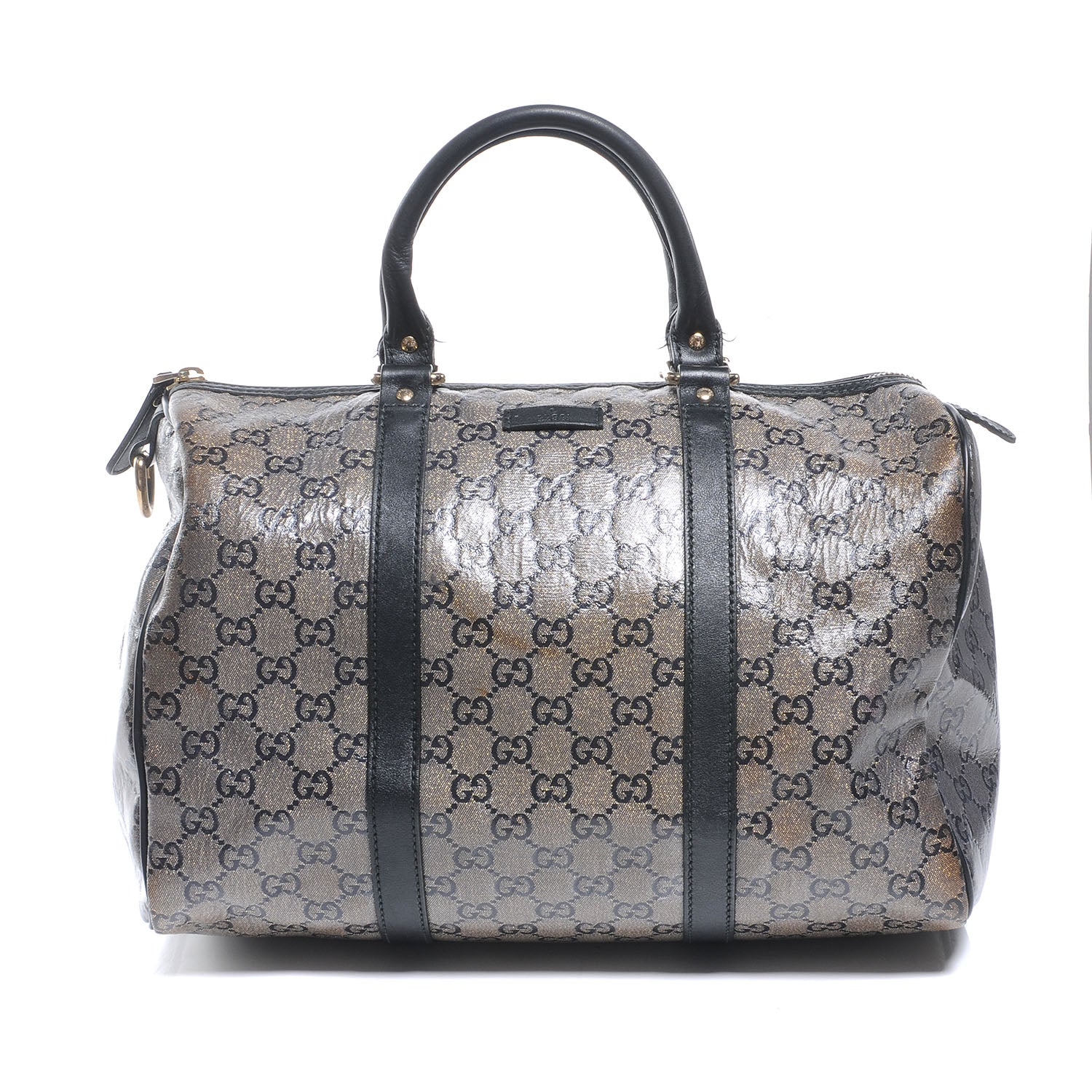Gucci Crystal Monogram Medium Joy Boston Navy 1 of 11