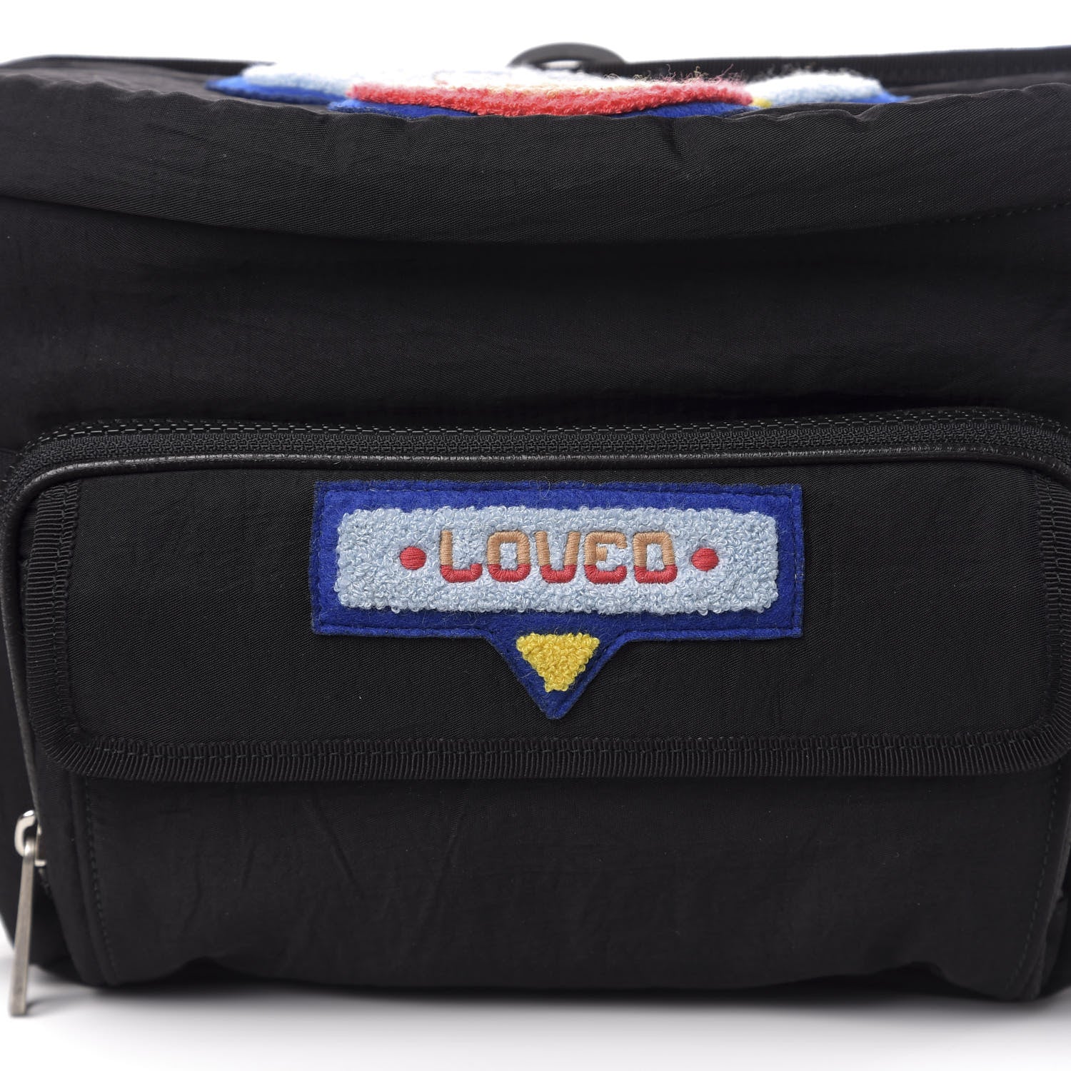Gucci Nylon 80s Logo Patch Belt Bag Black 10 of 10