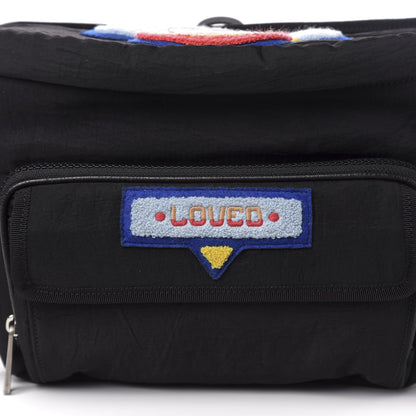 Gucci Nylon 80s Logo Patch Belt Bag Black 10 of 10