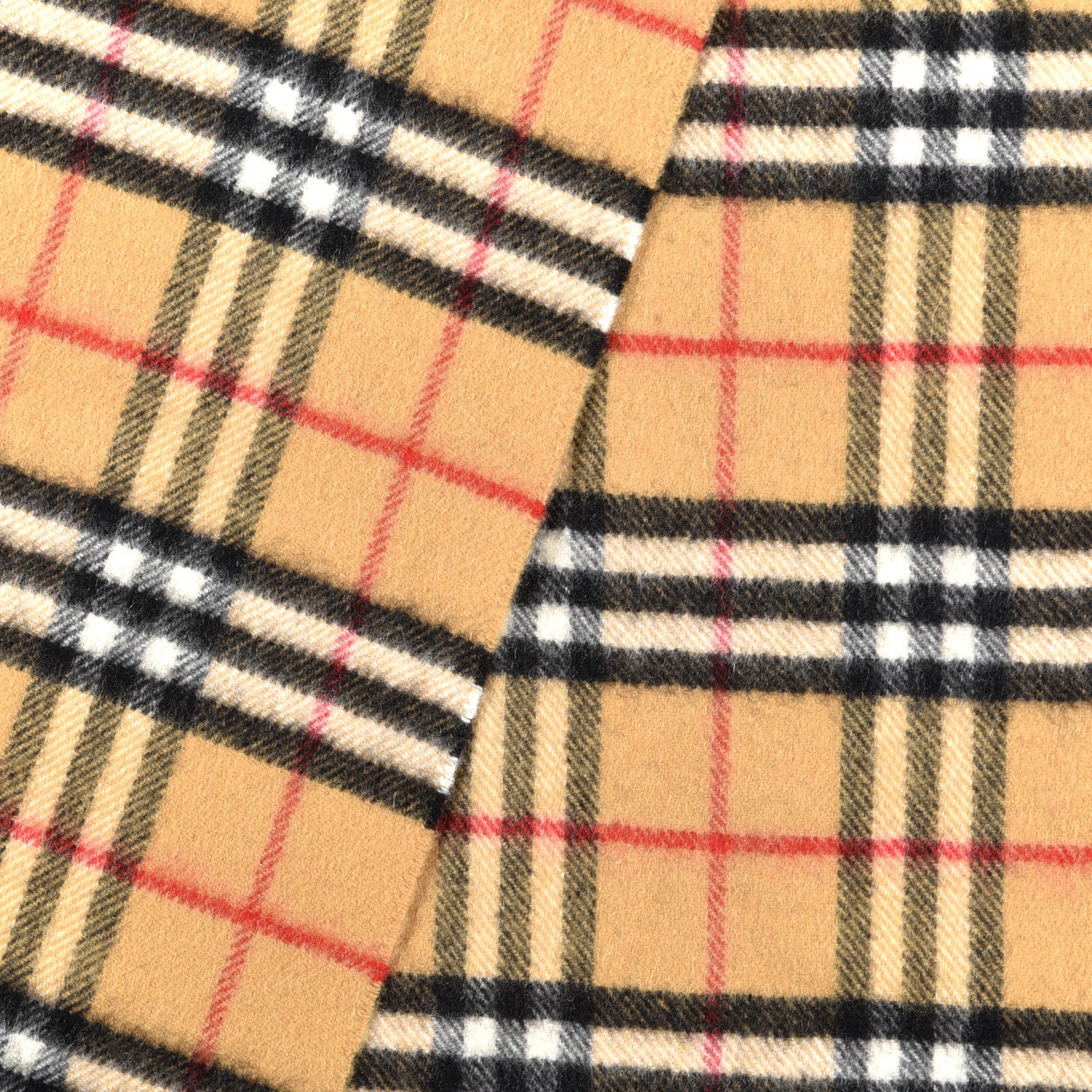 Burberry Cashmere House Check Fringe Scarf Archive Beige 3 of 5