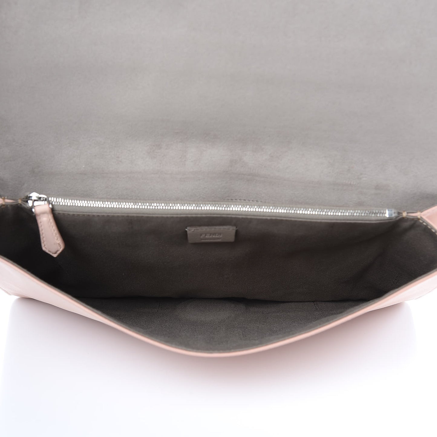 Vitello Flamingo Tube Macro Clutch Camelia