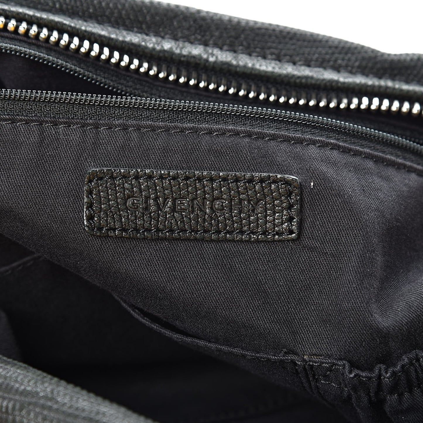 Calfskin Lizard Embossed Large Pandora Black