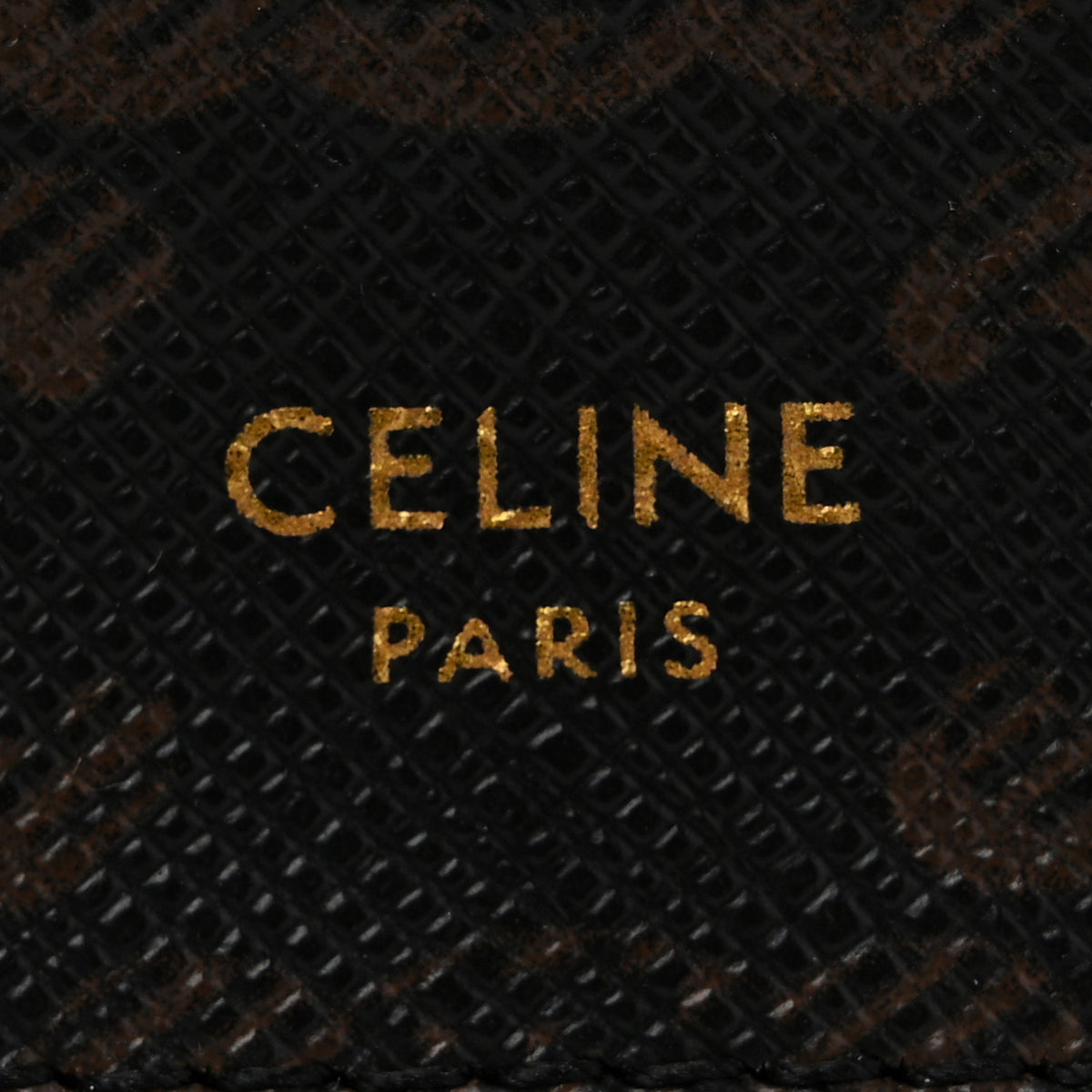 Celine Triomphe Canvas Lambskin Wallet On Strap Tan 7 of 12