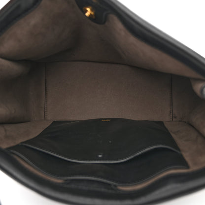 Fendi Vitello Grace Matte Large Flip Tote Black 5 of 11