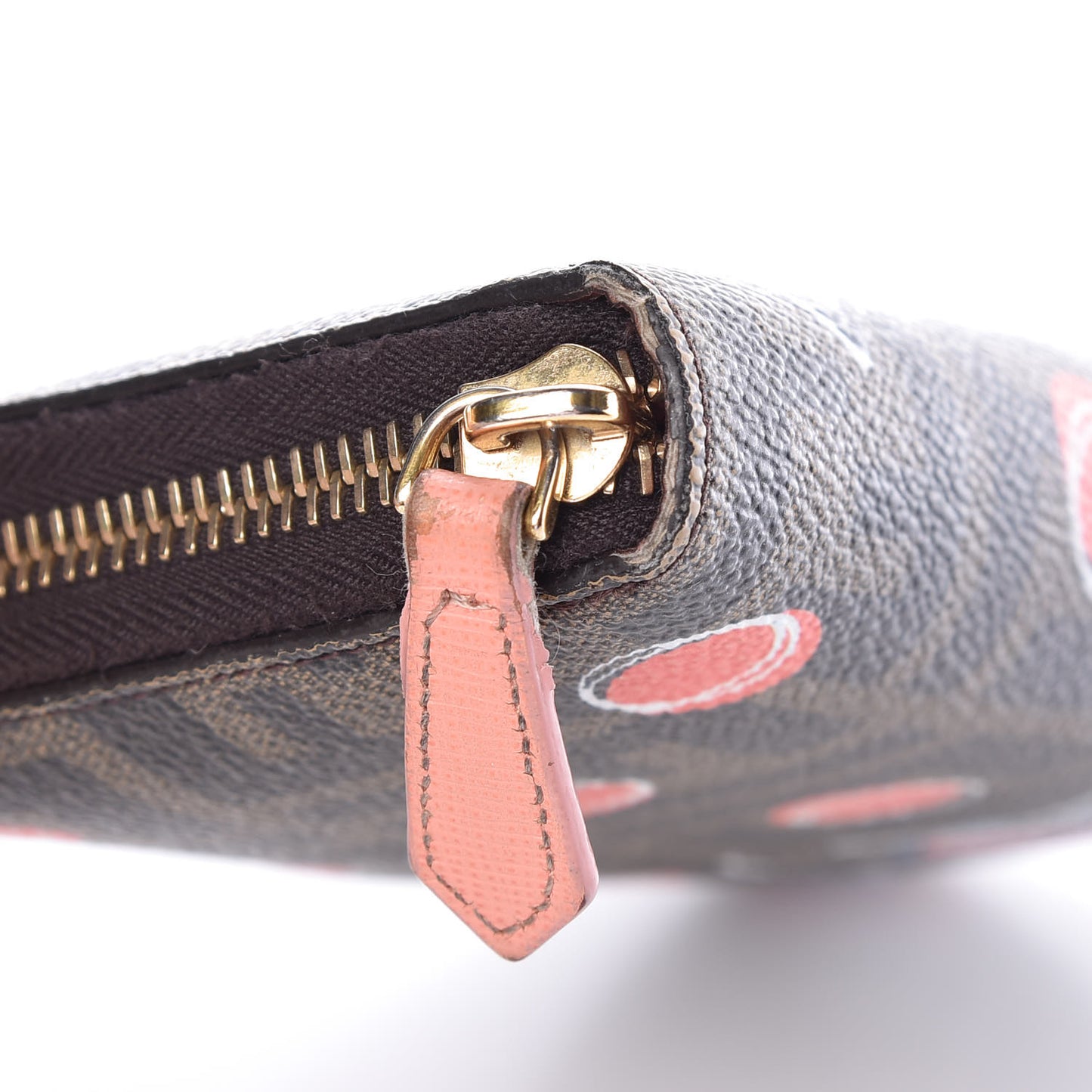 Zucca Spalmati Saint Bamboline Zip Around Wallet Tobacco
