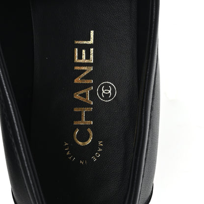 Chanel Lambskin Quilted CC Turnlock Loafers 39 Black 8 of 11