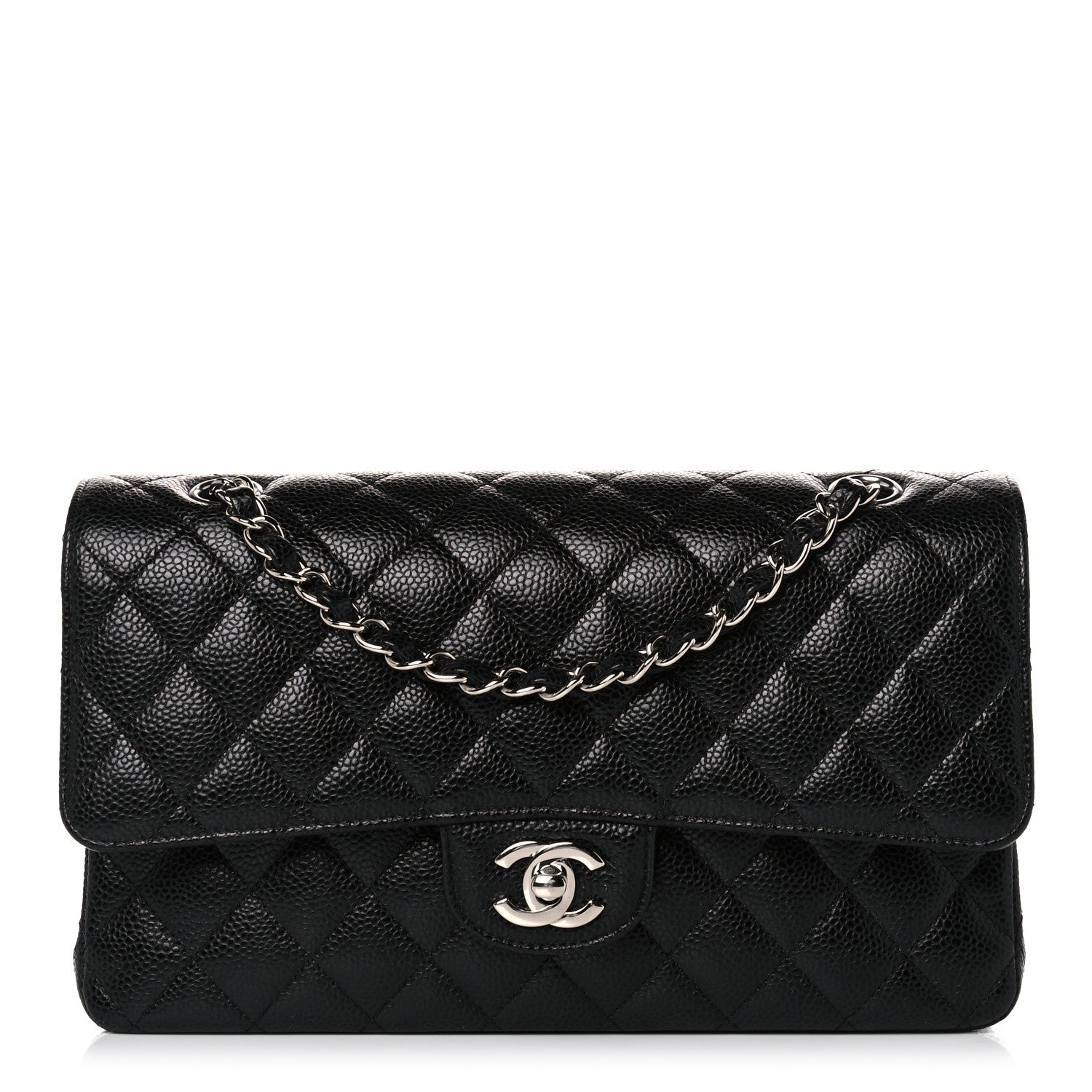 Chanel Caviar Quilted Medium Double Flap Black 1 of 10
