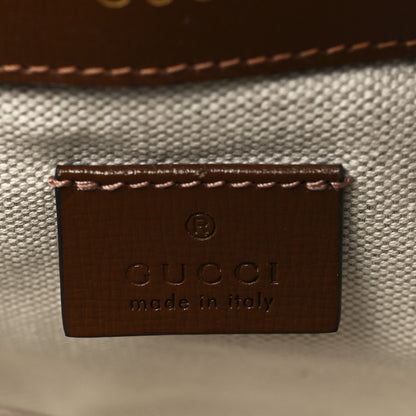 Gucci GG Supreme Monogram Web Mini Horsebit 1955 Shoulder Bag Beige Brown Sugar 6 of 6