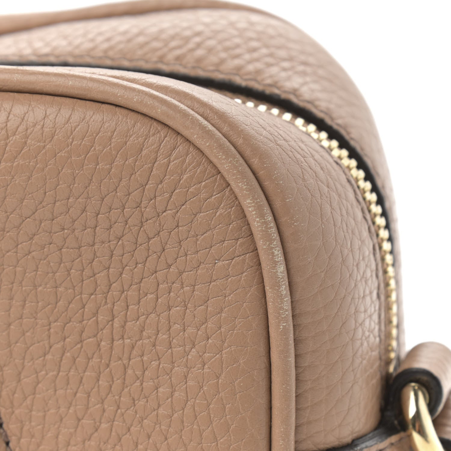 Gucci Pebbled Calfskin Small Soho Disco Bag Camelia 14 of 14