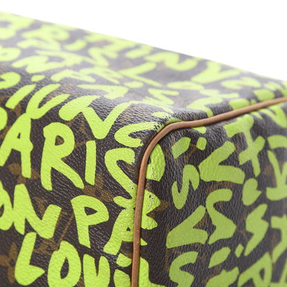 Louis Vuitton Monogram Graffiti Speedy 30 Green 10 of 18