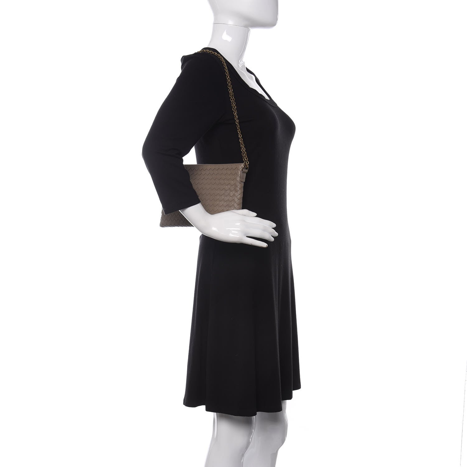 Bottega Veneta Nappa Intrecciato Crossbody Clutch Bag Limestone 2 of 10