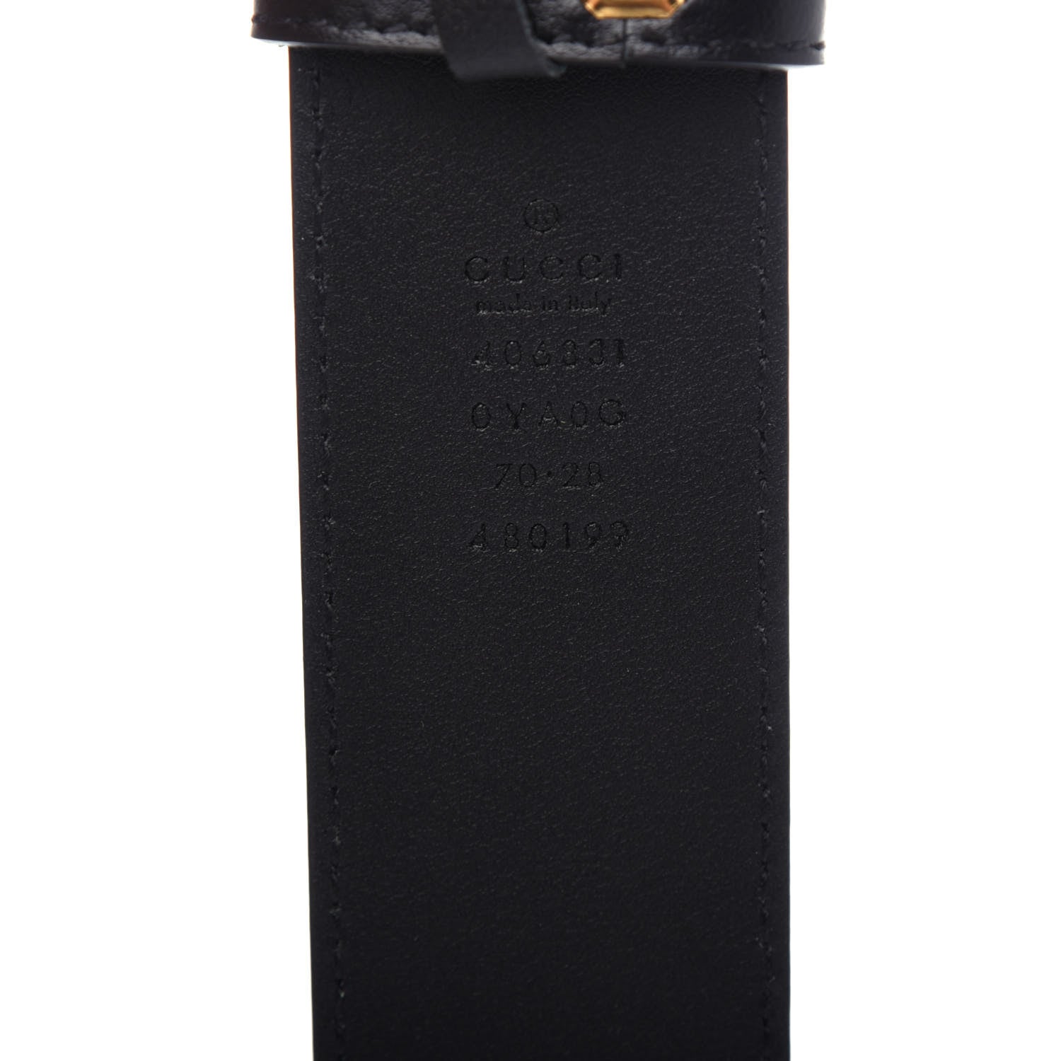 Gucci Plutone Calfskin Double G 40mm Belt 70 28 Black 5 of 6