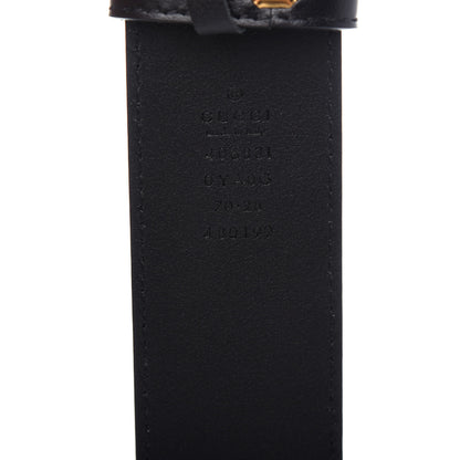 Gucci Plutone Calfskin Double G 40mm Belt 70 28 Black 5 of 6