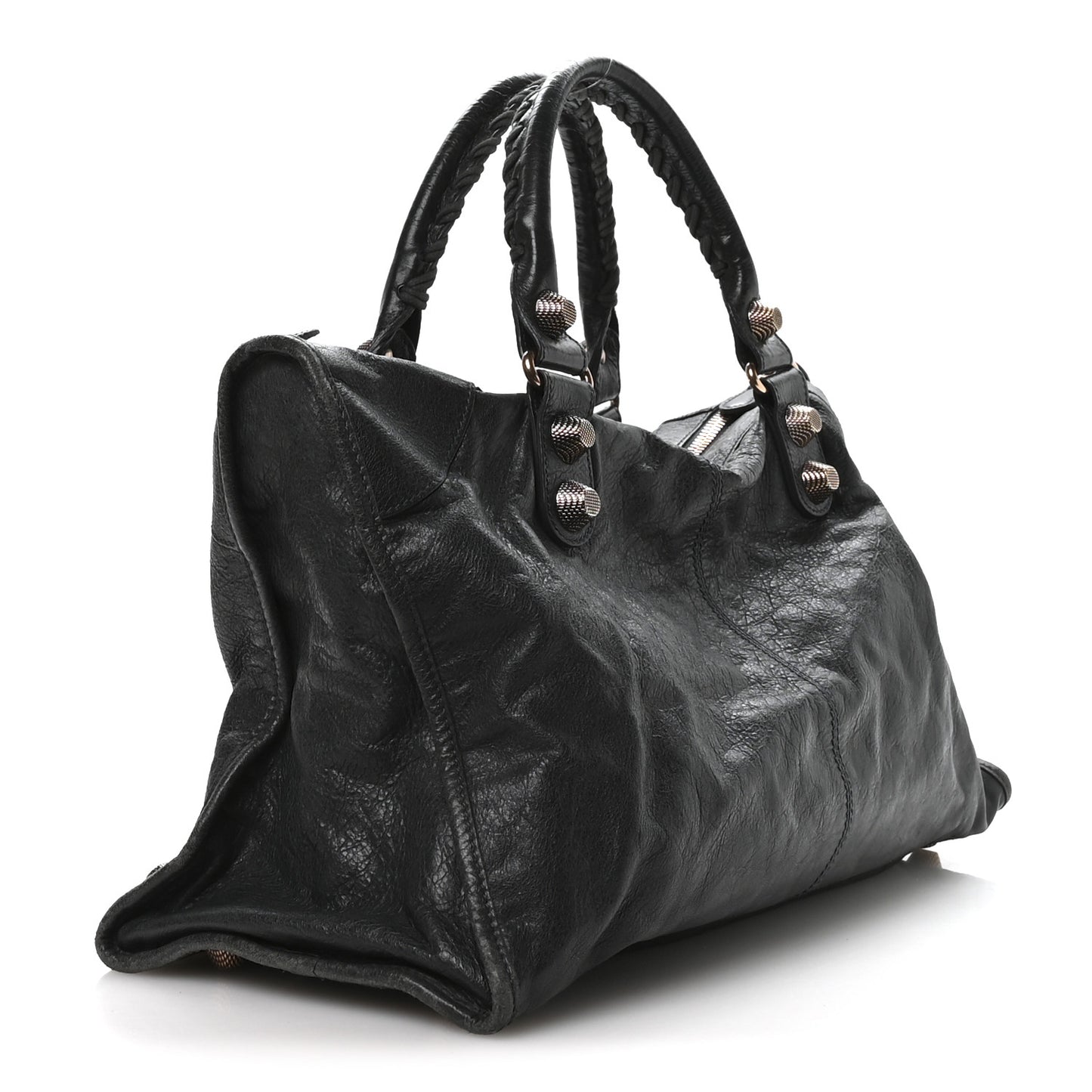 Agneau Giant 21 Rose Gold Hardware Work Anthracite