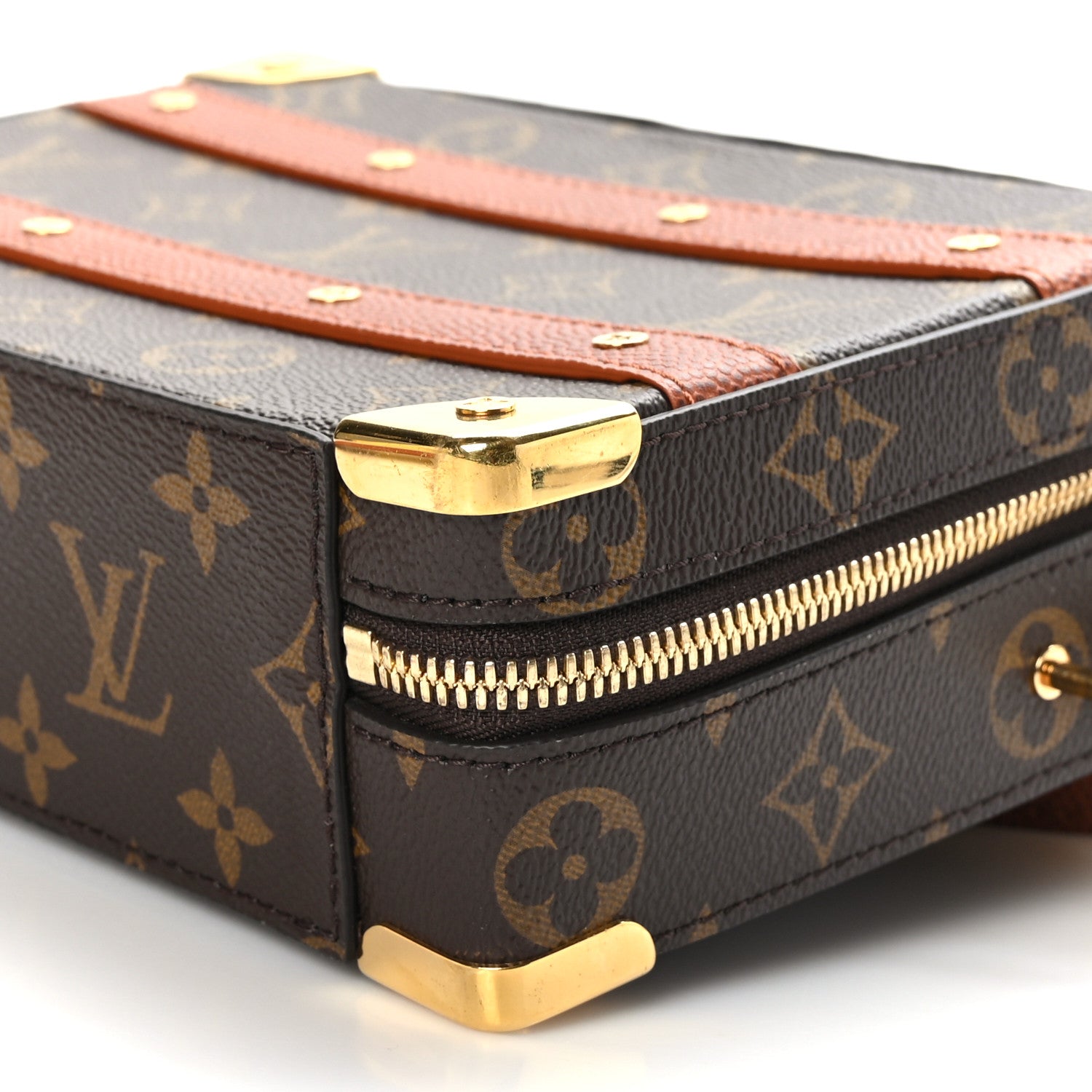 Louis Vuitton X NBA Grained Calfskin Monogram Handle Trunk Brown 8 of 8