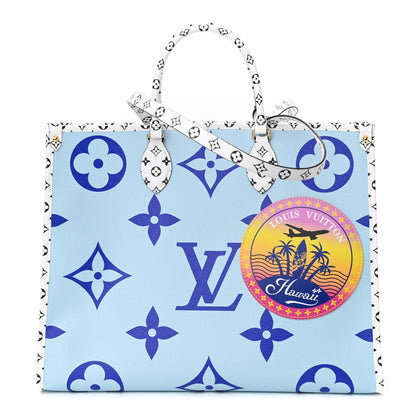 Louis Vuitton Monogram Giant Hawaii Onthego Blue 1 of 10