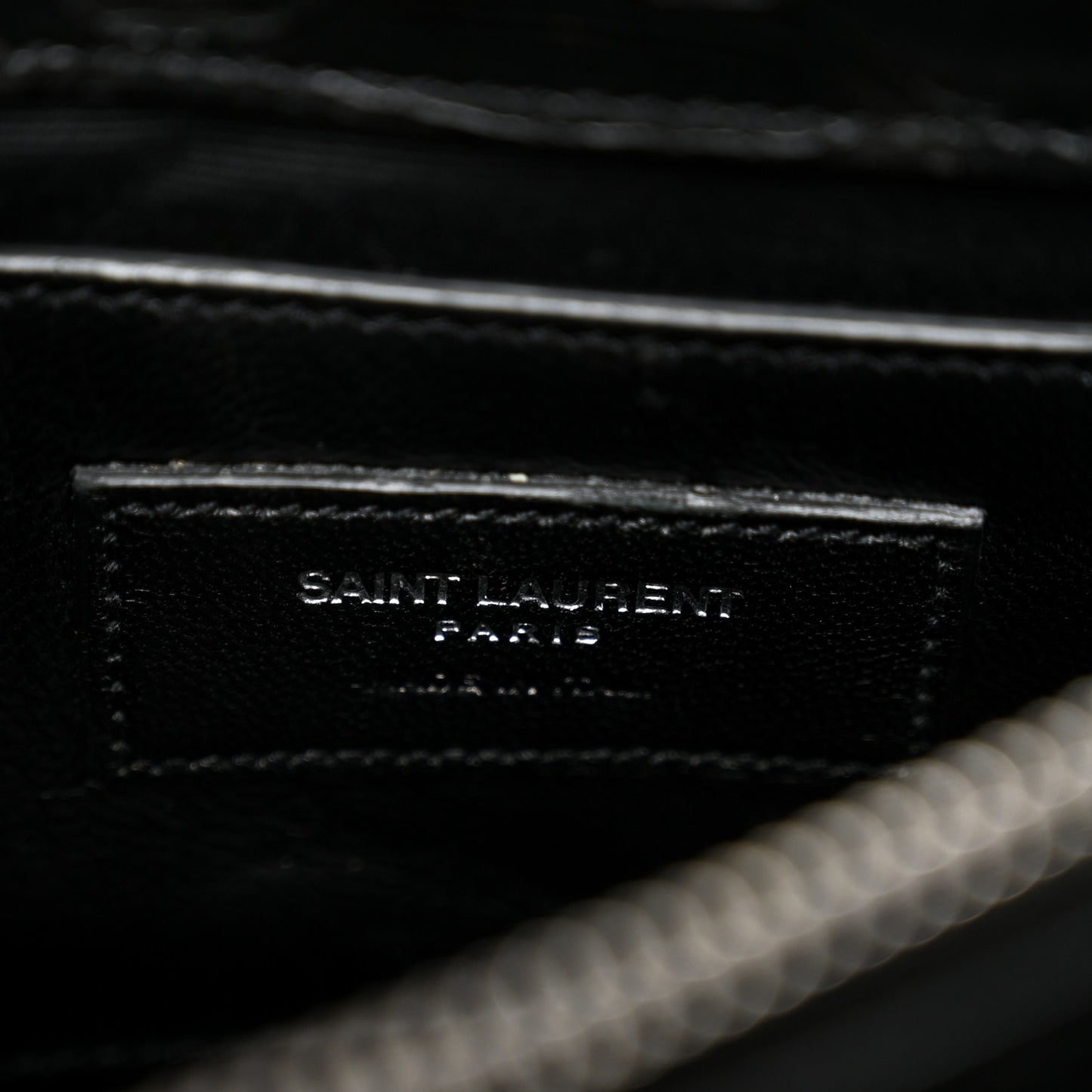 Calfskin Python Embossed Monogram Medium College Bag Black