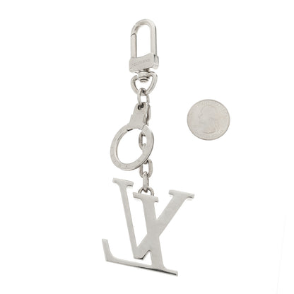 Louis Vuitton LV Facettes Bag Charm Key Holder Silver 3 of 4