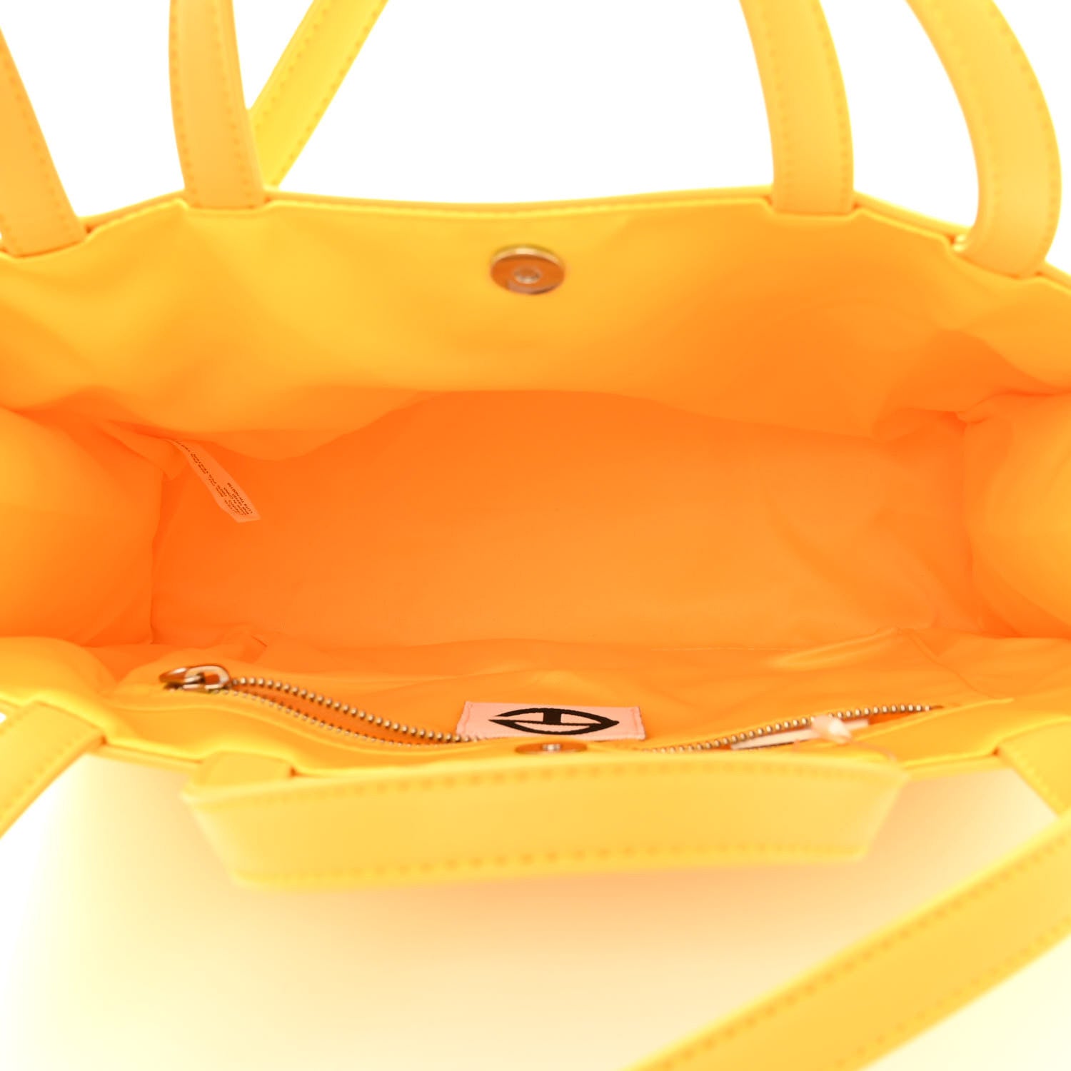 Telfar Vegan Leather Medium Shopping Bag Yellow 5 of 11