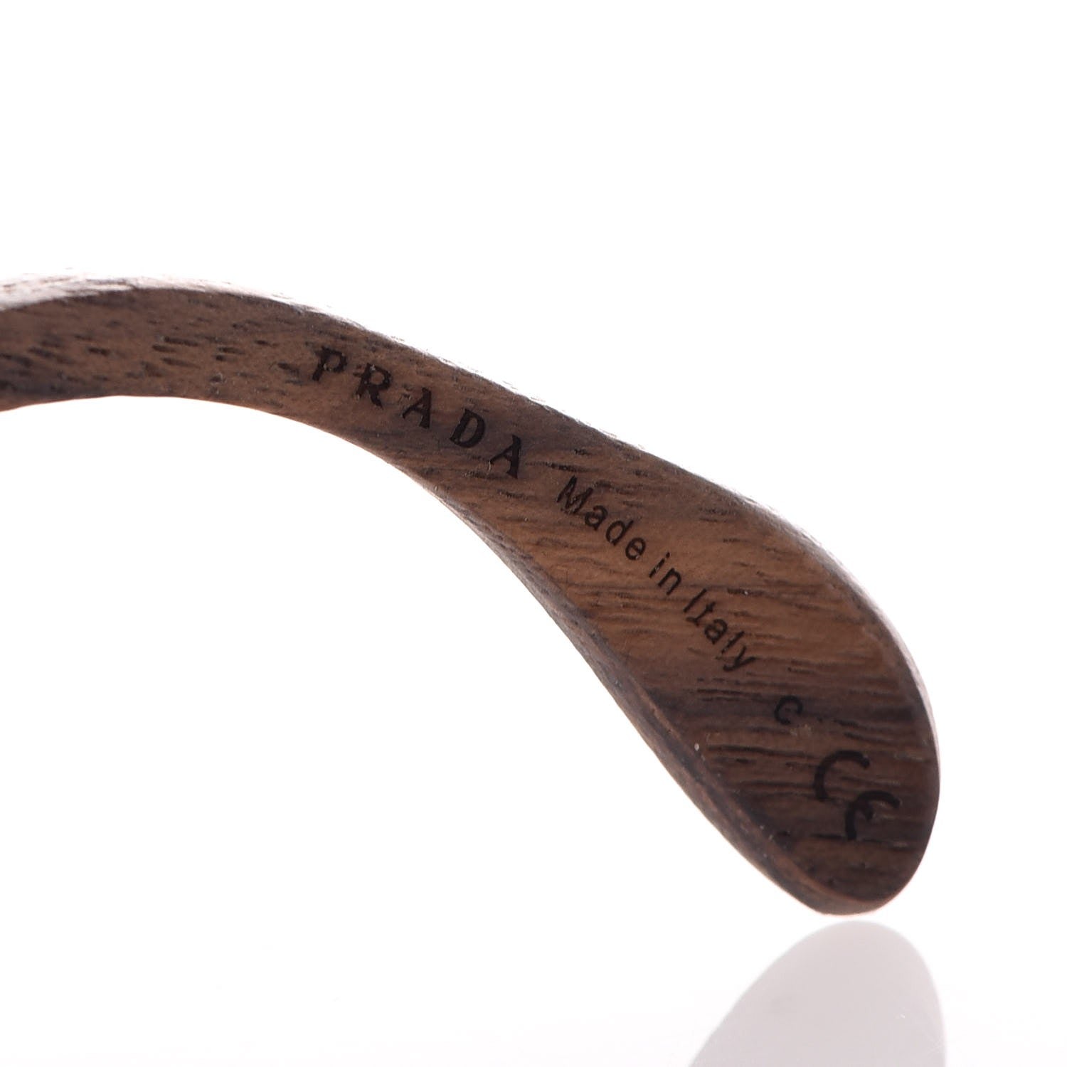 Prada Wooden Sunglasses SPR 26R Nut Canaletto 8 of 11