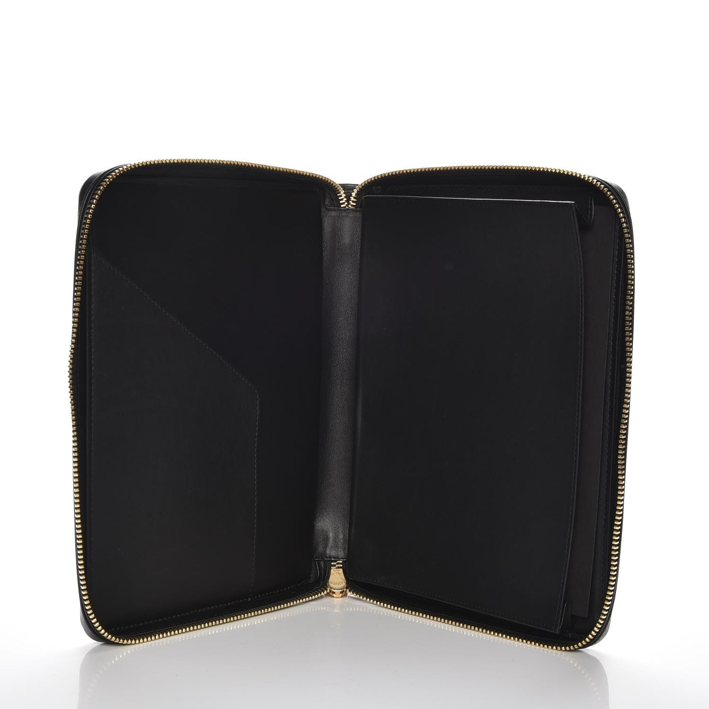Lambskin Stitched Donna Ipad Case Black