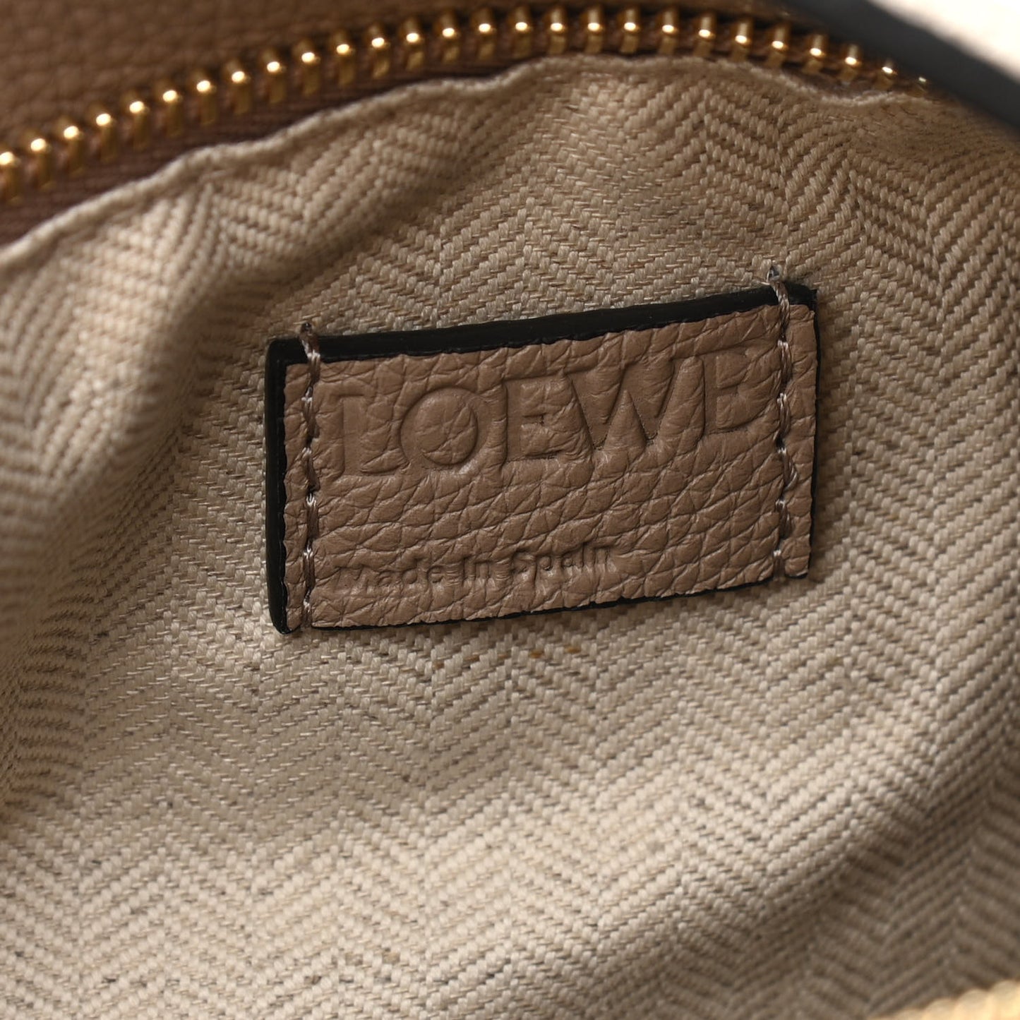 Calfskin Medium Puzzle Bag Sand Mink