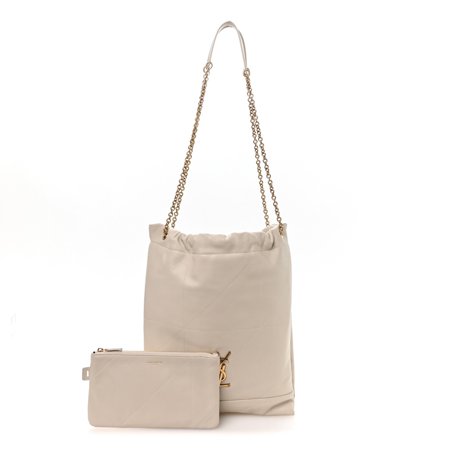 Saint Laurent Lambskin Matelasse Monogram Medium Jamie 4.3 Pochon