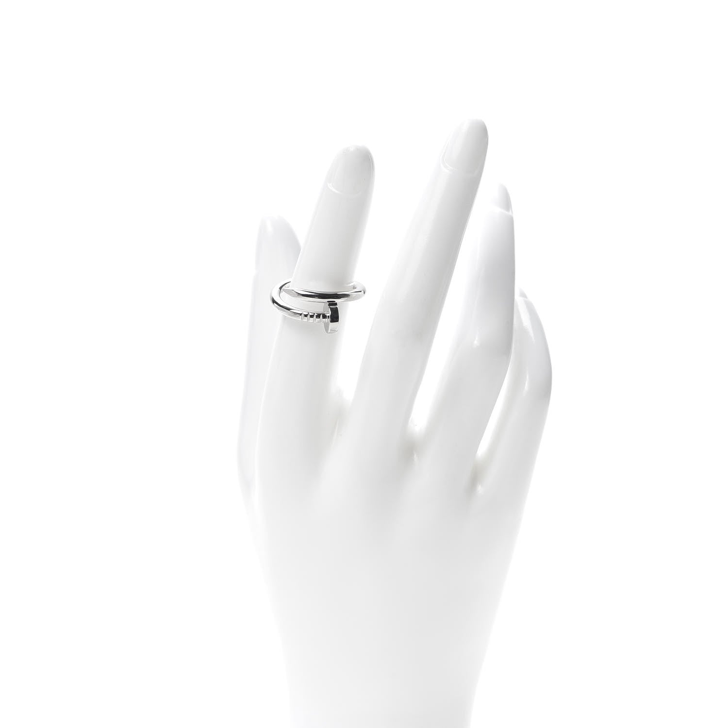 Cartier 18K White Gold Juste Un Clou Ring 55 7.25 2 of 6