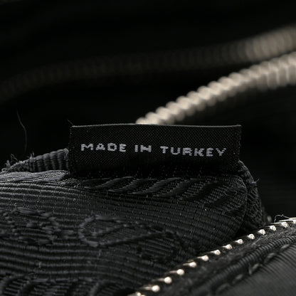 Prada Nylon Tessuto Impuntu Quilted Shoulder Bag Black 7 of 11