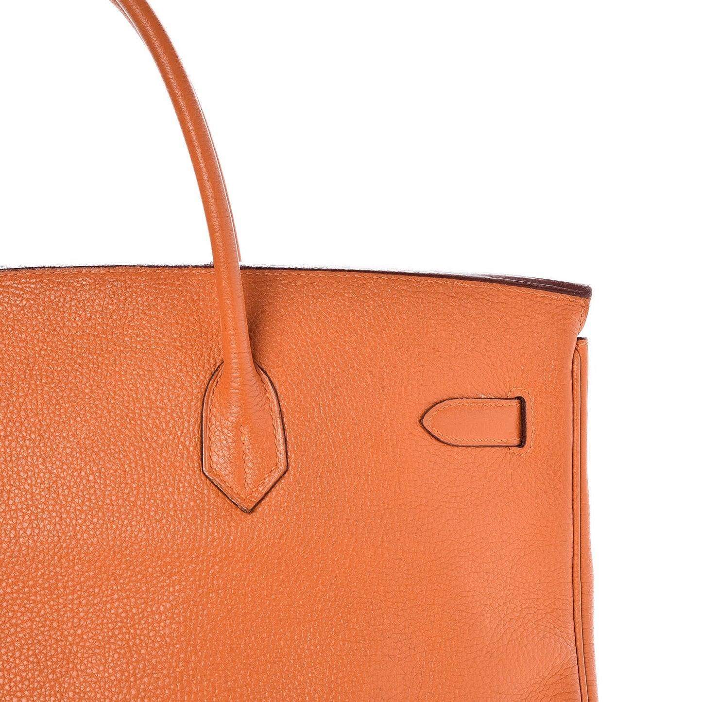 Taurillon Clemence Birkin 40 Orange