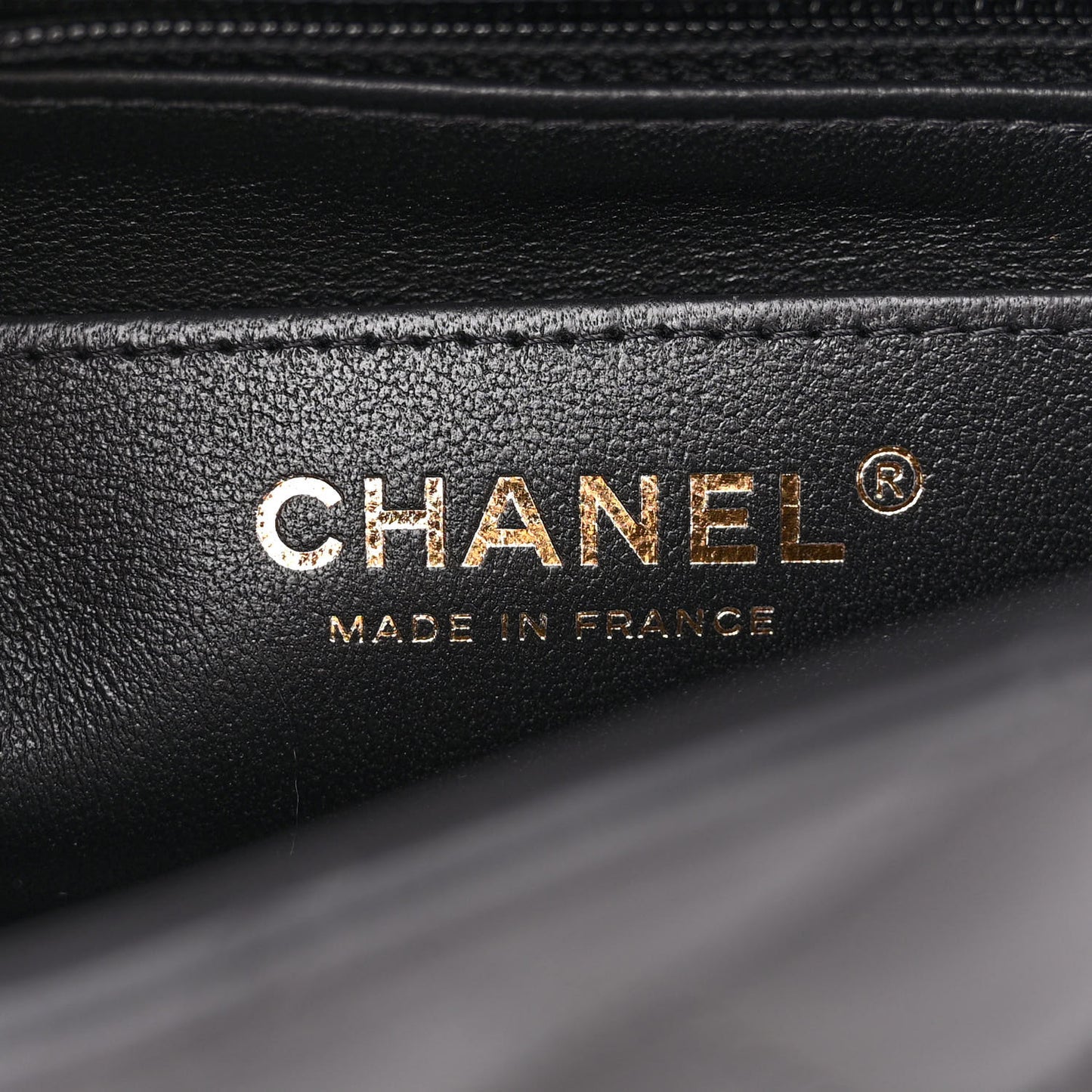 Lambskin Quilted Mini Rectangular Flap Black