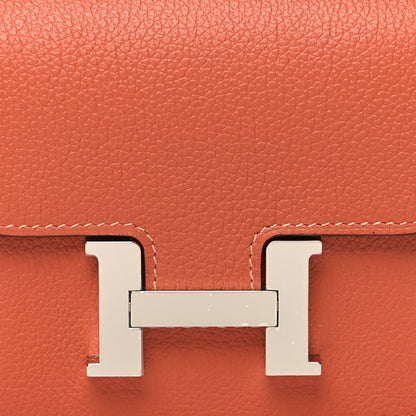 Hermes Evercolor Constance Slim Wallet Blush 10 of 11