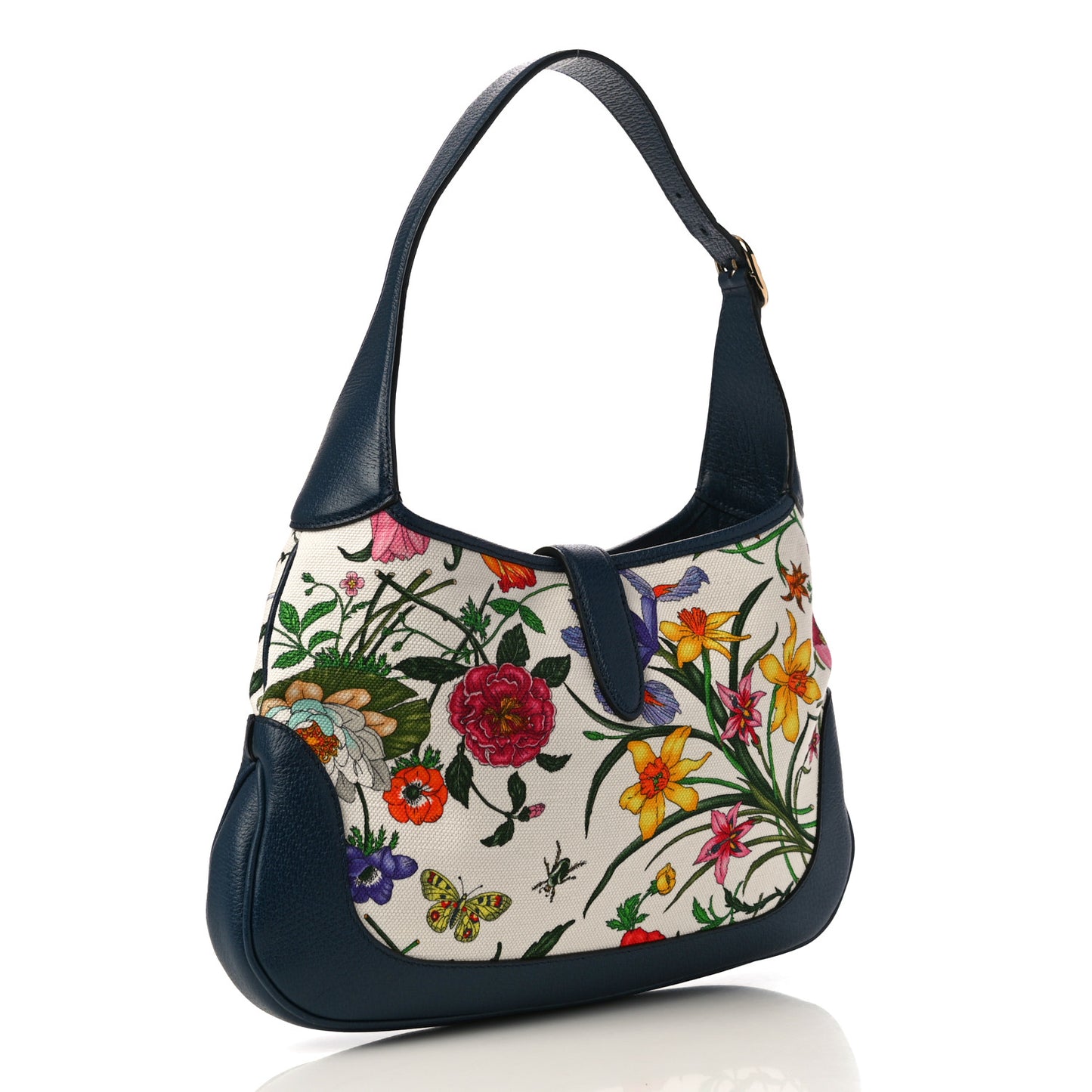 Canvas Flora Medium Jackie Hobo Blue Agata